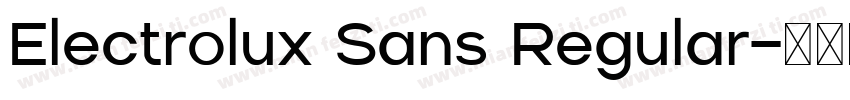 Electrolux Sans Regular字体转换